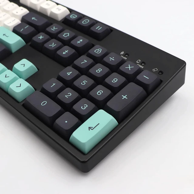 Alt view image 3 of 5 - JSJT PBT keycaps-XDA Profile keycap,Tricolor Custom Key Caps 129 Keys Suitable for 61/64/84/87/96/98/104/108 ANSI/ISO Layout Cherry MX Switch Mechanical Keyboards