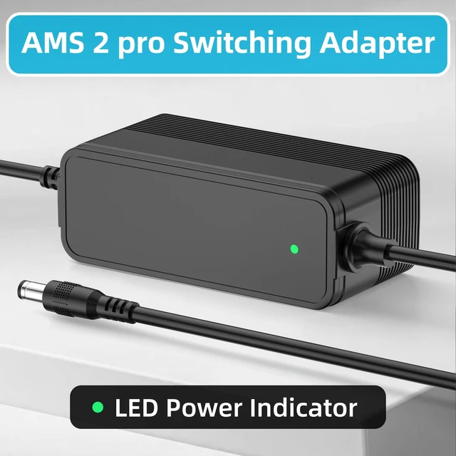Alt view image 3 of 5 - Power Charger Compatible with Bambu Lab AMS 2 Pro Automatic Material System, 24V Replacement Adapter for Honor ADS-96HLA-19-1 24096E AC DC Power Supply