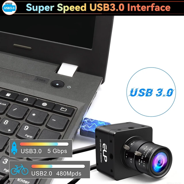 Alt view image 4 of 5 - Global Shutter USB Camera, High Speed HD 200fps Manual Focus USB3.0 Webcam