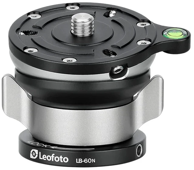 Main image of LB-60N 60mm Leveling Base for Tripod w Butterfly Lock Collar 33lb Max Load +/-15 Tilt