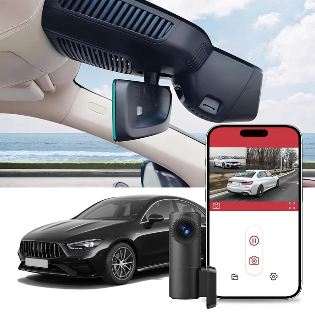 Alt view image 2 of 5 - G11-8 4K Dash Cam Front and Rear for Mercedes-Benz GLE AMG 53 2022~2024,Mercedes-Benz GLE 350 2020~2024,OEM Factory Look, UHD 3840P Video, Built-in WiFi & APP,FREE128G,Support 256G