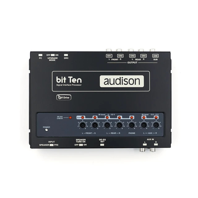 Alt view image 2 of 5 - Audison bit Ten Signal Interface Processor with 4 Channels in and 5 Out