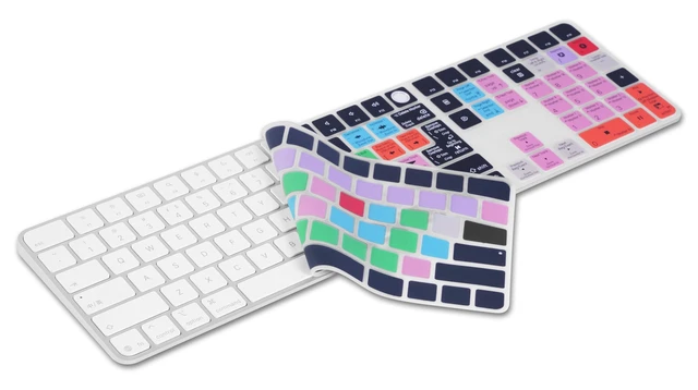 Alt view image 2 of 5 - XSKN Logic Pro Shortcut Keyboard Cover for iMac M4 Magic Keyboard with Touch ID and Numeric Keypad A3119