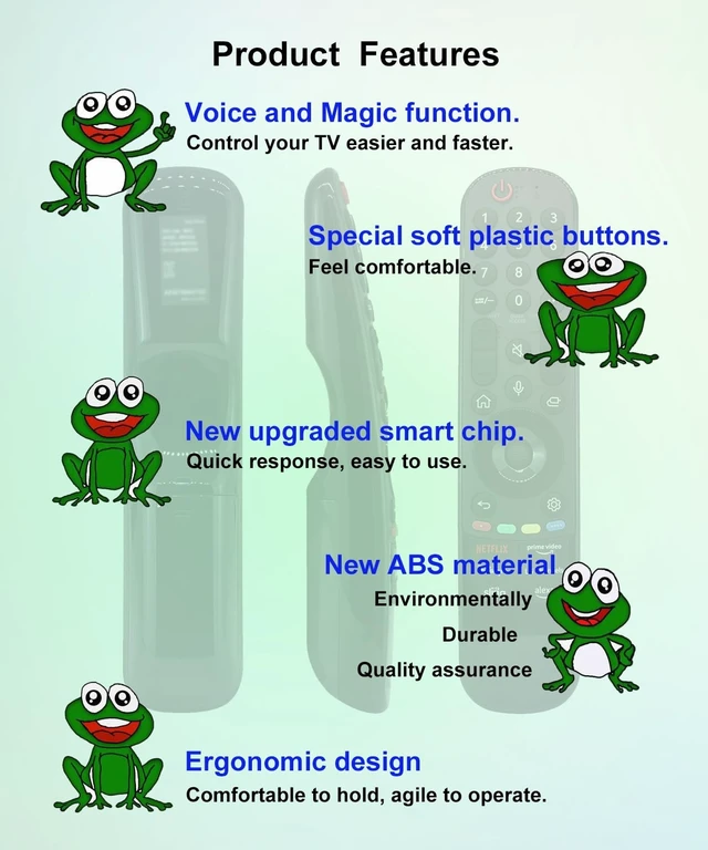 Alt view image 3 of 5 - JISOWA Voice Magic Remote Control Universal for LG A2 B2 C2 G2 Z2 B3 C3 G3 M3 PUA QNED80 QNED85 NANO80 AQA UQ8000 AUB QNED75A UR8000 Series Smart TV MR20GA MR22GN MR23GA AKB76043102 Replacement