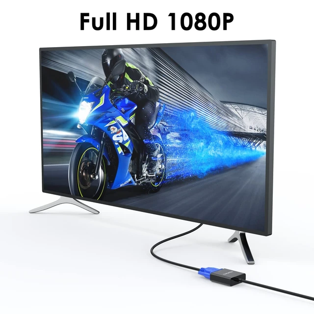 Alt view image 5 of 5 - FEMORO Display Port to VGA Adapter 5-Pack 1080P@60Hz Video Converter