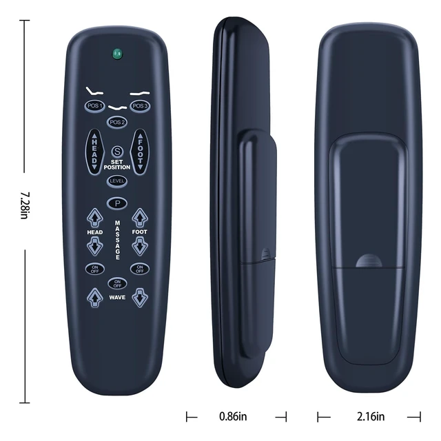 Alt view image 5 of 5 - Remote Replacement for Sleep Number Flex Fit, Flex Plus Adjustable Bed
