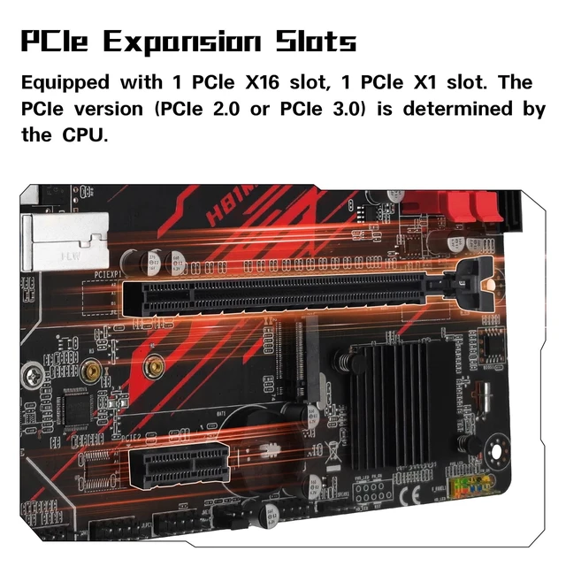 Alt view image 5 of 5 - MACHINIST LGA 1150 Gaming Motherboard, H81 Micro ATX Intel 4th Gen for Desktop PC Support i3 i5 i7/Xeon E3 V3 Processor, Dual-Channel DDR3 Max 16GB, NVME M.2, SATA 3.0, PCIe X16, H81M-PRO S1