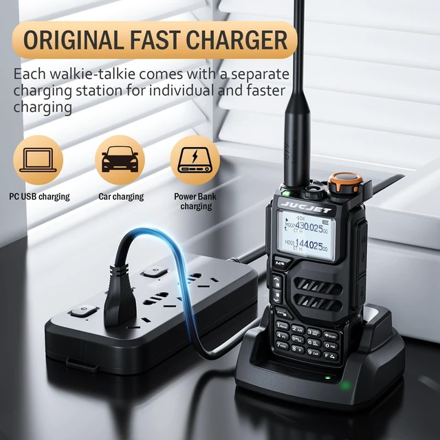 Alt view image 5 of 5 - JUCJET UV-K5 Ham Radio, Handheld Transceiver, 200 Channels, 1-Pack