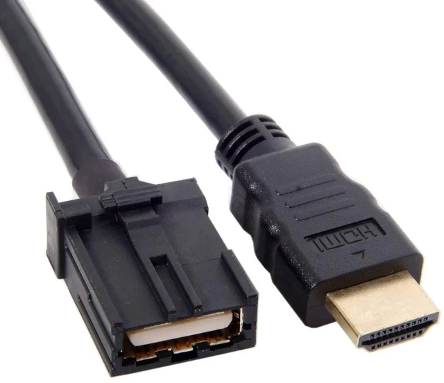 Main image of NFHK High Speed HDMI 1.4 Type E Male to Type A Male Video Audio Cable 1.5M Automotive Grade for Hyundai H1 Car