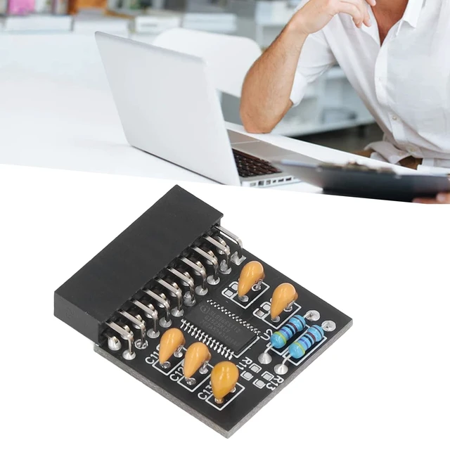 Alt view image 2 of 5 - TPM 2.0 Security Module 20-Pin Trusted Platform for PC Motherboard Encryption and System Security Protection