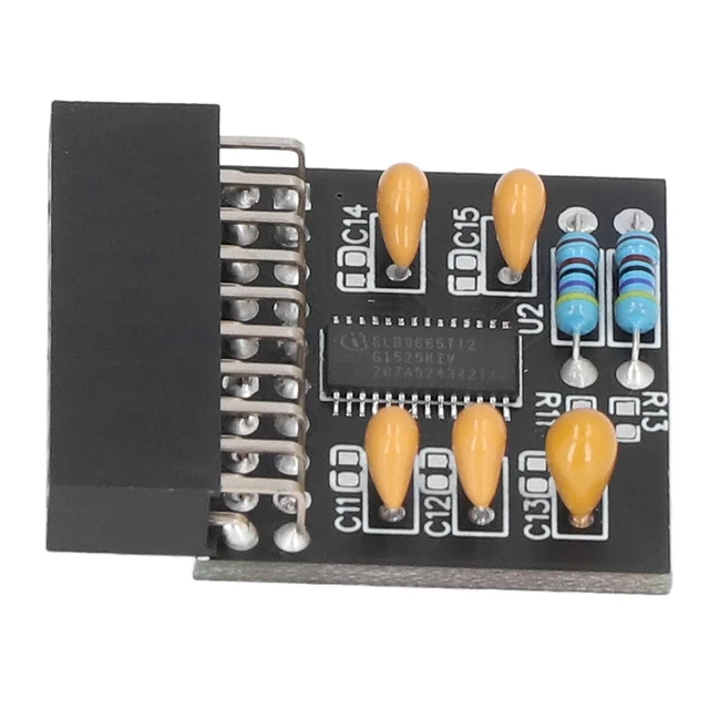 Alt view image 4 of 5 - TPM 2.0 Security Module 20-Pin Trusted Platform for PC Motherboard Encryption and System Security Protection