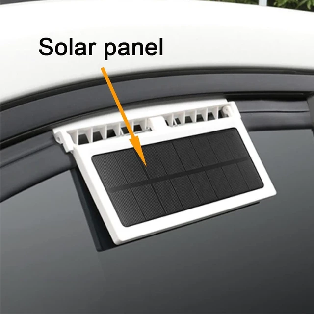 Alt view image 3 of 5 - CYDZSW Car Solar Powered Window Exhaust Fan, Air Purifier, Solar Power Air Vent Radiator Fan for Backseat or Frontseat, Vehicle Ventilation Fan (White)