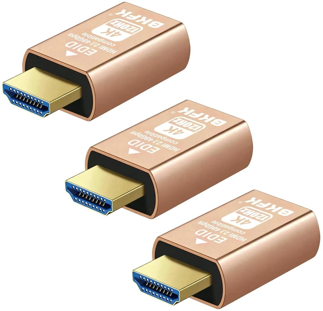 Main image of 4K 120Hz hdmi Dummy Plug - Display to hdmi Adapter, Luna Display Virtual Window for Home-edid Emulator-Dummy, displayport Headless dummie dongle(HDMI-2.1port-4K-120Hz-3P)