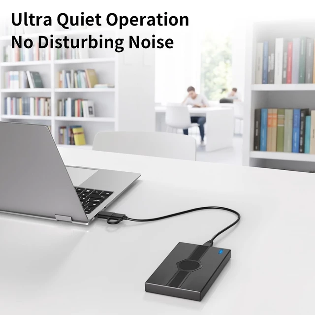 Alt view image 4 of 5 - Alphami 1TB Portable External HDD USB-A Type-C for PC Mac Console PS4 Xbox