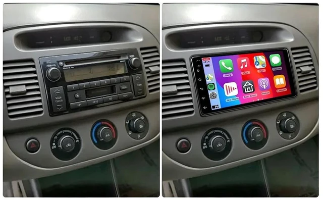 Alt view image 2 of 5 - 4+64G Double Din Car Stereo for Toyota Camry 2002-2006 Radio with Wireless Carplay Android Auto, 10 inch Touch Screen Radio for Camry Stereo Head Unit with Backup Camera Bluetooth FM/RDS DSP GP