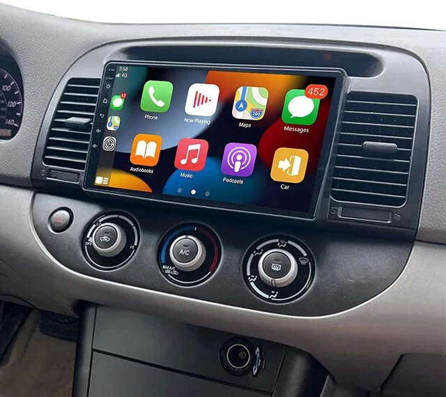 Alt view image 5 of 5 - 4+64G Double Din Car Stereo for Toyota Camry 2002-2006 Radio with Wireless Carplay Android Auto, 10 inch Touch Screen Radio for Camry Stereo Head Unit with Backup Camera Bluetooth FM/RDS DSP GP