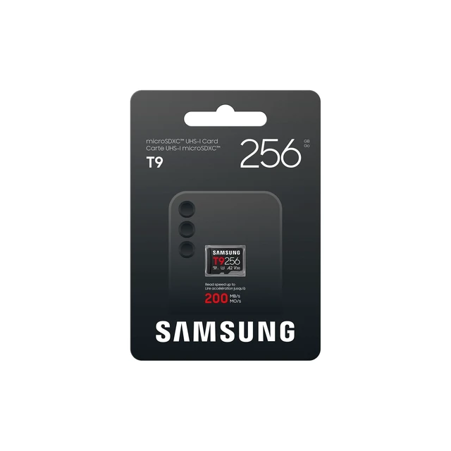 Alt view image 3 of 5 - Samsung microSDXC T9 256GB, Transfer Speeds Up to 200MB/s