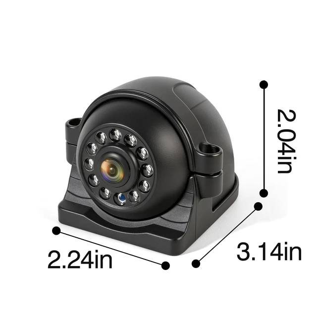 Alt view image 3 of 3 - HEECOOMI Single Wired Sideview Camera for Truck Trailer, Compatible with AYT1, AYT2, AYT12, AYT14
