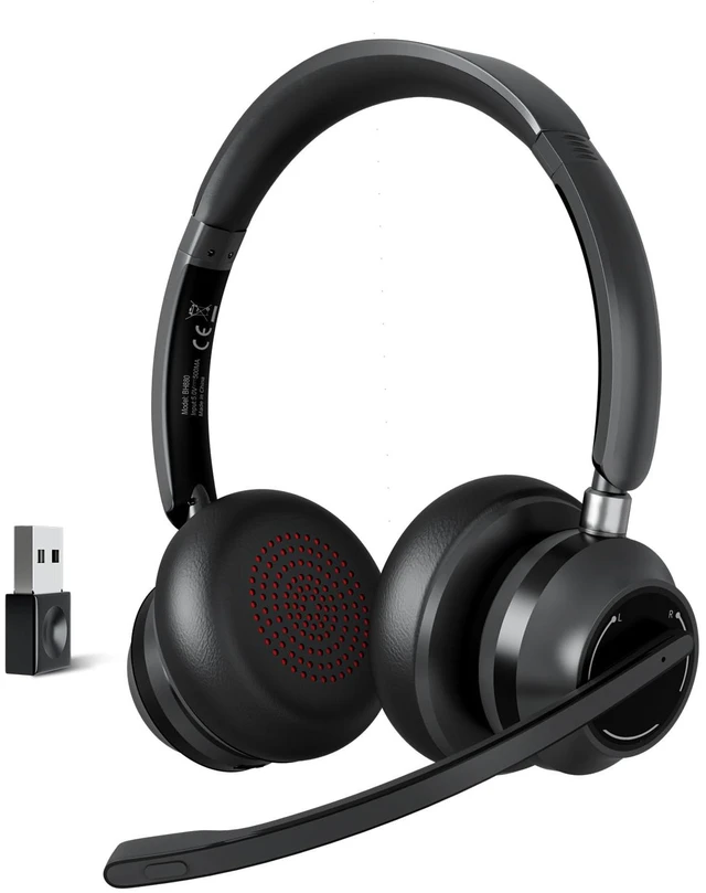 Main image of Blue Air Wireless Headphones with Mic for Work, Call Center Headphones