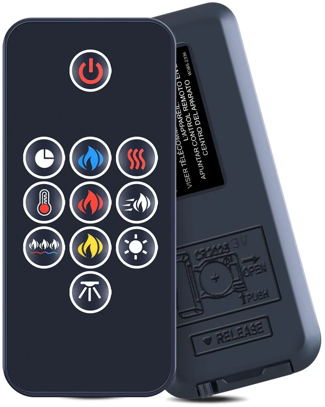 Main image of FQOUG Replacement Remote Control Compatible with Napoleon Electric Fireplace 190-0136-SER NEFVC32H NEFVC38H NEFB50H-SV NEFB60H-SV NEFP32-5019W