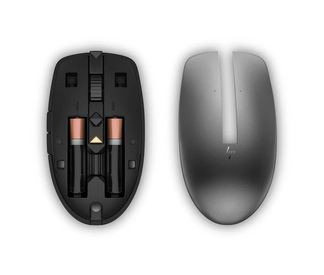 Alt view image 4 of 5 - HP Wireless Multi-Device 635M Mouse - Travel Mouse - Wireless - Bluetooth - Black - USB - 4 Button(s)