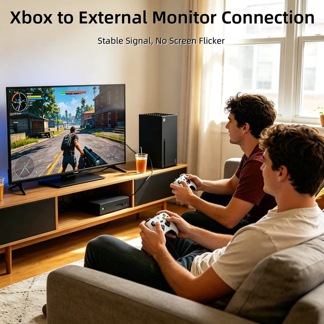 Alt view image 3 of 5 - NEXHYPE HDMI to DisplayPort Cable, Uni-Directional Only, 4K@60Hz 2K@144Hz, HDMI DP Converter Cord for Laptop, Desktop PC, Xbox, PS5, Monitor & Display (70.8, Inches)
