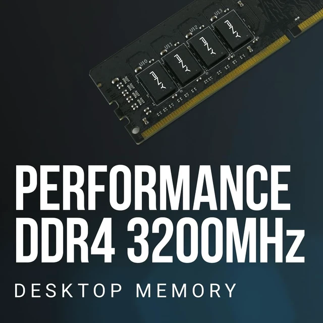 Alt view image 2 of 5 - PNY DDR4 16GB (2x8GB) 3200MHz CL22 Performance Desktop Memory Kit