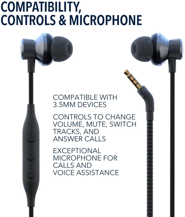 Alt view image 4 of 5 - F2 Planar Magnetic Dual Driver Wired HiFi in-Ear Headphones - Earbuds, Pro-Sound Quality with 2 High-End Drivers, Total Clarity & Deep Bass, Sound Isolating Secure Fit, Controls, Mic, 3.5mm