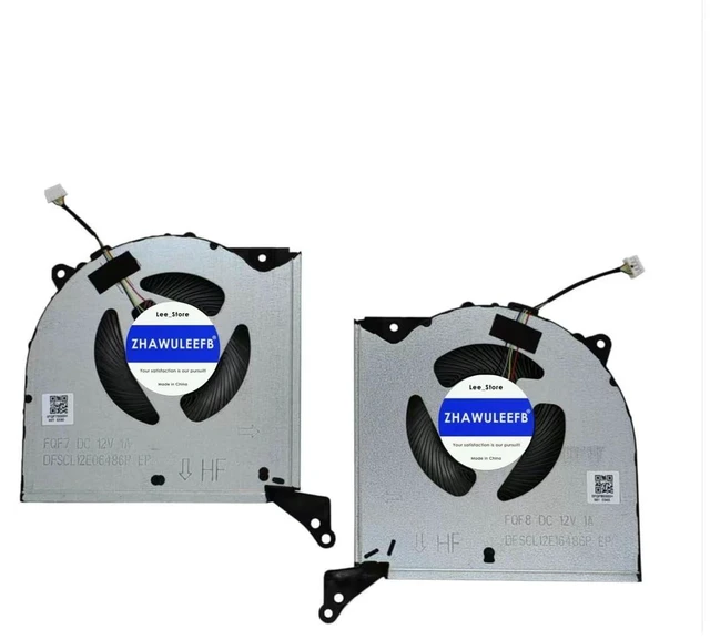 Main image of ZHAWULEEFB Replacement New Laptop CPU+GPU Cooling Fan for Lenovo Legion Pro 7 16IRX8H 82WQ Y9000K R9000K 2023 FQF7 DFSCL12E06486P FQF8 DFSCL12E16486P DC12V 1A Fan