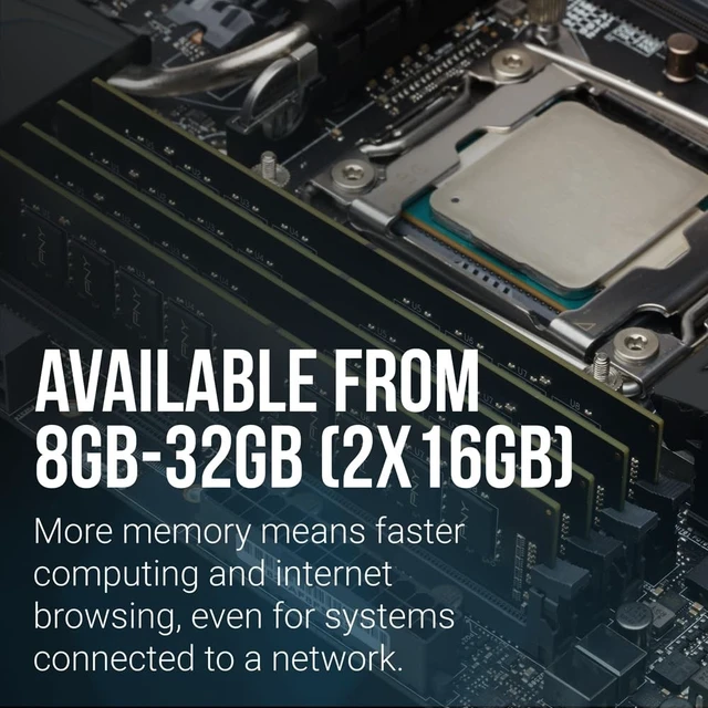 Alt view image 3 of 5 - PNY DDR4 16GB (2x8GB) 3200MHz CL22 Performance Desktop Memory Kit
