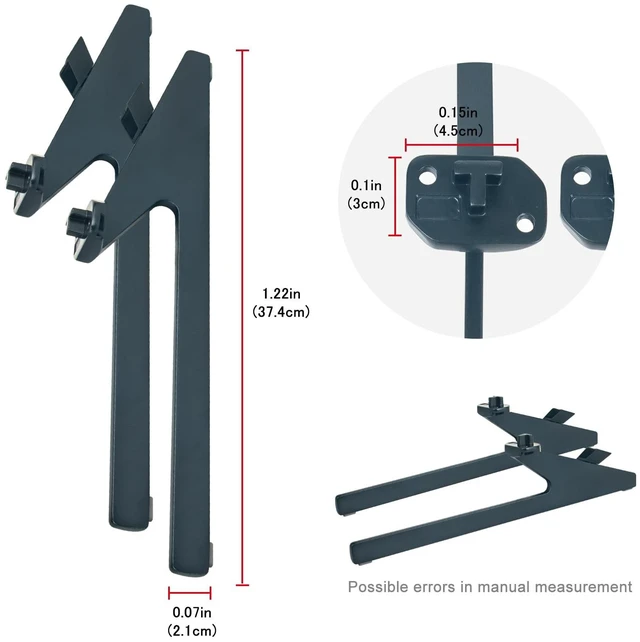 Alt view image 5 of 5 - New 75U7H TV Base Stand Legs Replaced fit for Hisense 75" 4K Quantum Dot QLED Smart TV 75U7H -Black