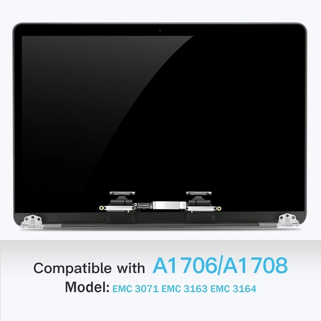 Alt view image 2 of 5 - Replacement Screen 13.3" for MacBook Pro 13-inch 2016 2017 Retina Model: A1706 A1708 Late 2016 Mid 2017 EMC 3071 EMC 3163 EMC 3164 EMC 2978 Full LCD LED Screen Assembly Display (A1706/A1708(Grey))
