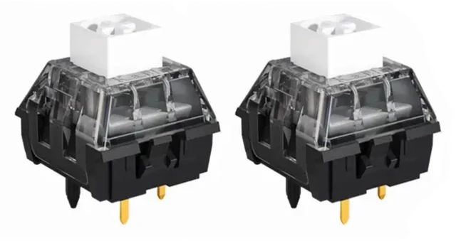 Main image of Aulouptron 120 PCS Kailh Box White V2 Switches for Custom Mechanical Gaming Keyboard,3-Pin 45gf Crisp Clicky/IP58 Dust&Waterproof/Pre Lubed/Unique Box Structure/80M Clicks Switches