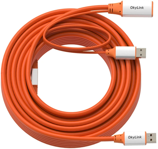 Alt view image 2 of 5 - OkyLink Active USB 3.2 Gen 2 Extension Cable 10Gbps, 10Gbps, 50ft