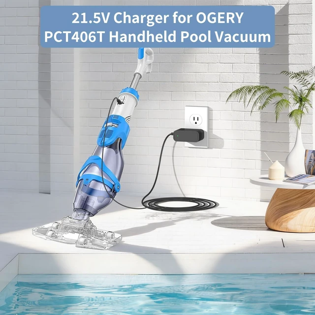 Alt view image 2 of 5 - 21.5V Power Charger for Pool Vacuum Compatible with OGERY PCT406T & LanOcean PCT406T Pool Vacuum Cleaner Charger