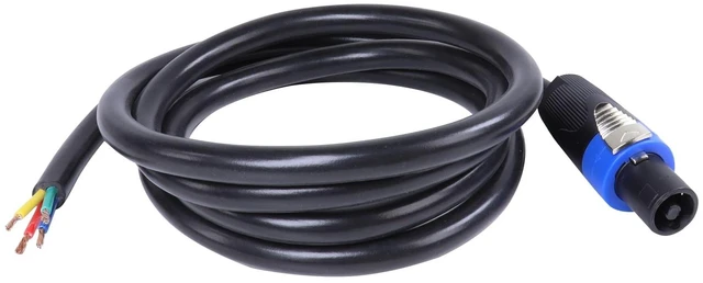 Main image of HBU 1-Pack 4 Wire Speakon to Bare Cable - 12 Feet, 4 Conductors, Road Tour