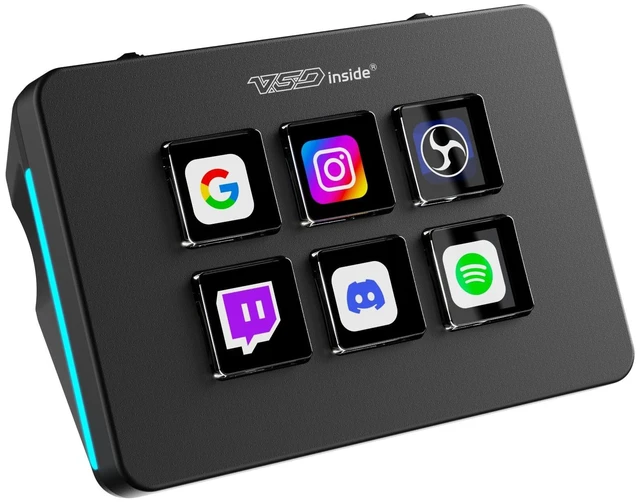 Main image of VSD Mini Macro Pad Shortcut Keypad, Stream Controller Streaming Deck