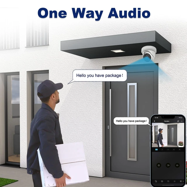 Alt view image 2 of 5 - UNILOOK 4K 8MP PoE IP Camera, Wired Turret Security Camera Outdoor (1 Pack)