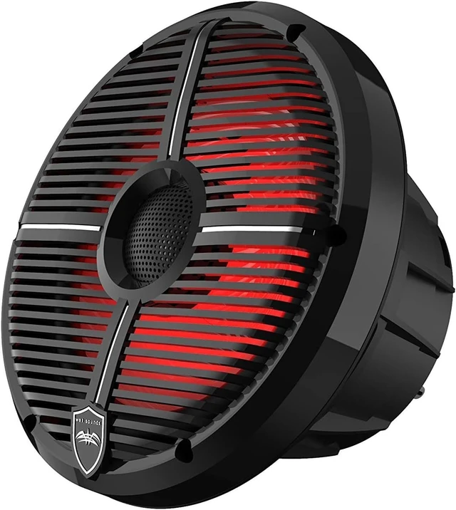 Alt view image 4 of 5 - wet sounds ^^ REVO 8 XW-B V3 ^^ High Output Component Style 8" Marine Coaxial Speaker with RGB Backlighting and Enclosed Black XW Grille