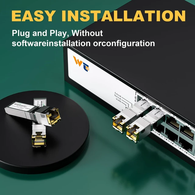 Alt view image 4 of 5 - - 10Gb SFP+ to RJ-45 Module Transceiver for Ubiquiti