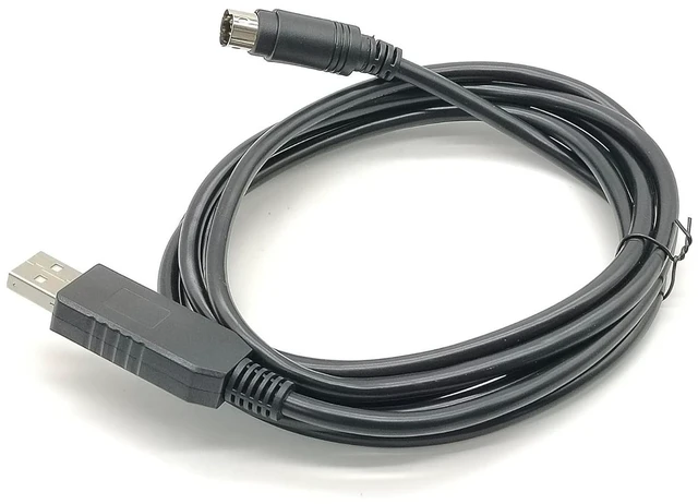 Main image of Pidwaok USB to Mini 7-Pin DIN Cable for ROOMBA Battery, 1.8m Configuration Cable
