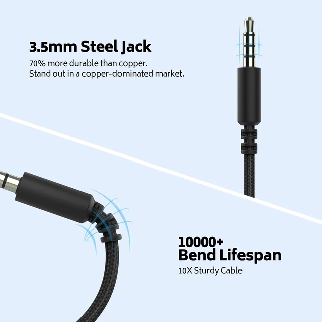 Alt view image 4 of 5 - MIXCU Classroom Wired Headphones 10-Pack, Over-Ear 3.5mm for K-12 Schools