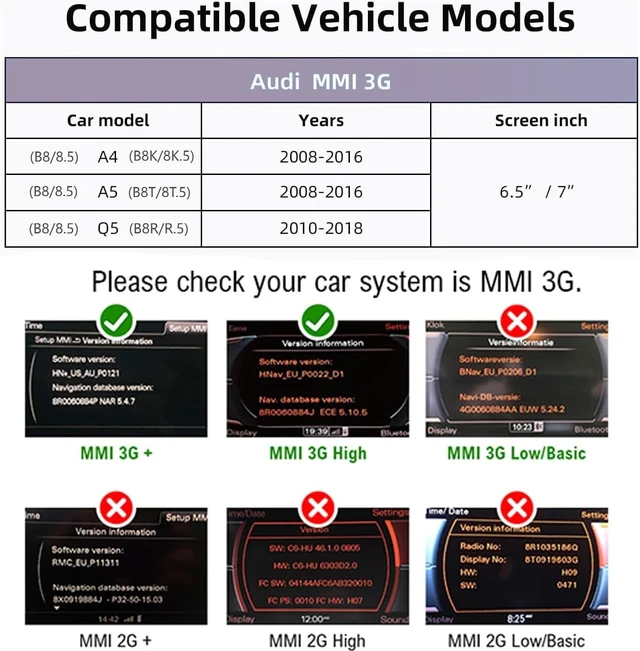 Alt view image 2 of 5 - Wireless CarPlay MMI Retrofit Kit for Audi A4 A5 Q5(B8/8.5)2008-2018 MMI 3G