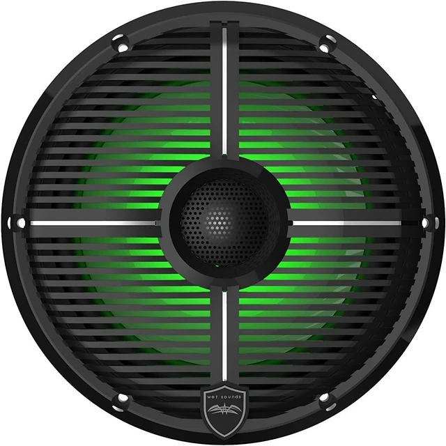 Alt view image 3 of 5 - wet sounds ^^ REVO 8 XW-B V3 ^^ High Output Component Style 8" Marine Coaxial Speaker with RGB Backlighting and Enclosed Black XW Grille