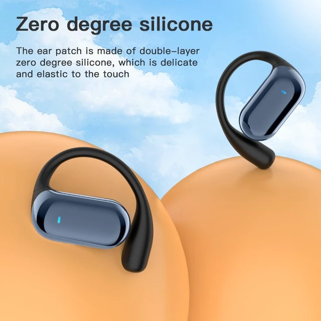 Alt view image 3 of 5 - UNVO Q16Pro AI Translation Earbuds,Real-Time 144 Language Translator,LCD Touchscreen, Active Noise Canceling Open Ear Headphones Comfort Fit for iOS and Android,Travel Business Learning Sport (Blue)