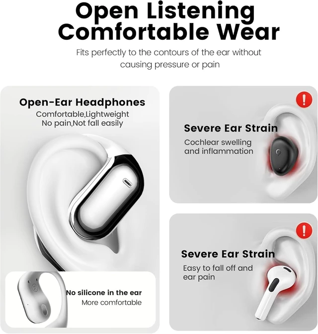 Alt view image 5 of 5 - UNVO Q16Pro AI Translation Earbuds,Real-Time 144 Language Translator,LCD Touchscreen, Active Noise Canceling Open Ear Headphones Comfort Fit for iOS and Android,Travel Business Learning Sport (Blue)