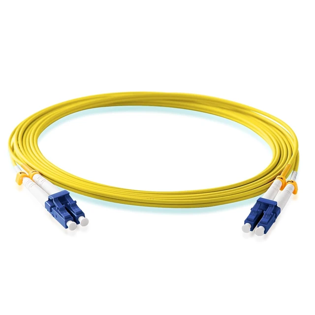 Alt view image 3 of 5 - KeepFly Fiber OS2 LC to LC Fiber Patch Cable 100m/328ft, 10G - 9/125m - Duplex, SMF Single Mode Fiber Jumper Cable Cord LSZH(Yellow) - 100M(328ft)