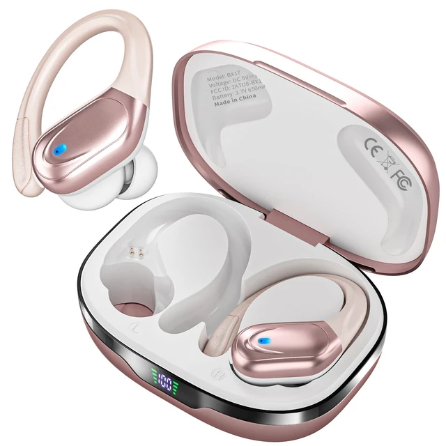 Main image of HAOYUYAN Wireless Earbuds, Sports Bluetooth Ear Buds Headphones Rose Gold