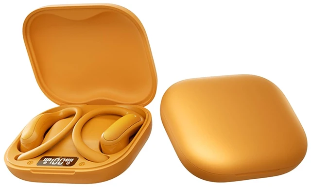 Main image of ROEL-PLAY Open Ear Earbuds Open Earring Bluetooth 5.4 Comfort, Orange
