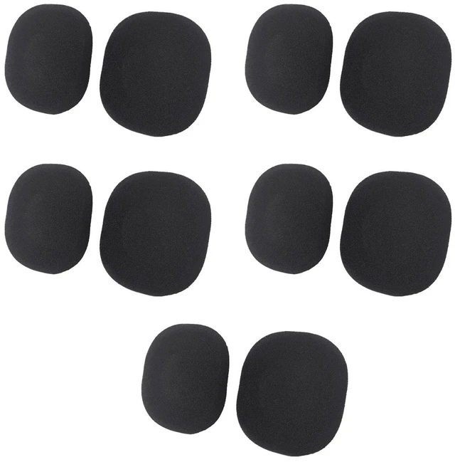 Main image of Foam Earpad Cushions Replacement Kit for Blue Parrott B350-XT Bluetooth Headset (1st Generation B350-XT #203475), 10pc Cushion Kit by Global Teck